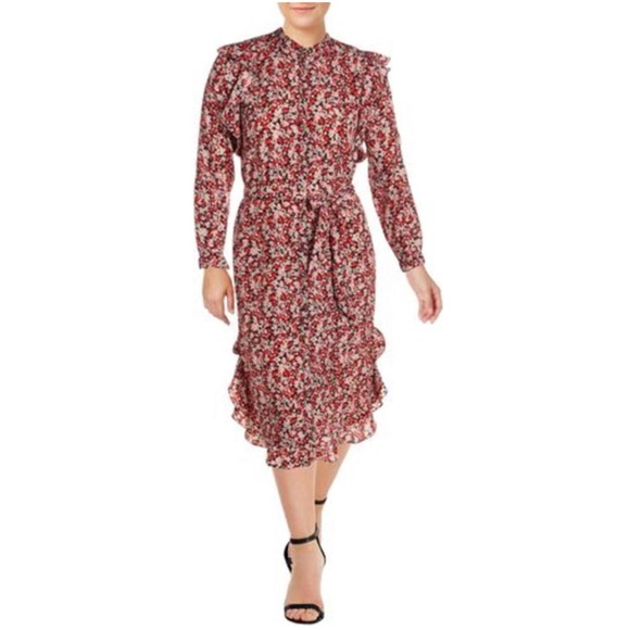 NWT Ralph Lauren Vasha Floral Midi Dress - Picture 1 of 8